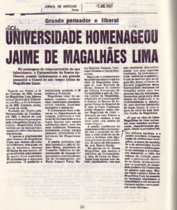 Recorte de Imprensa do Jornal de Notícias - 5 Abril 1987 - Fundo Universidade Aveiro