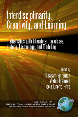 Capa do livro Interdisciplinarity, Creativity, and Learning