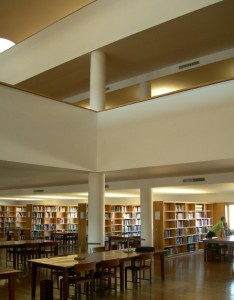 Sala de leitura da biblioteca
