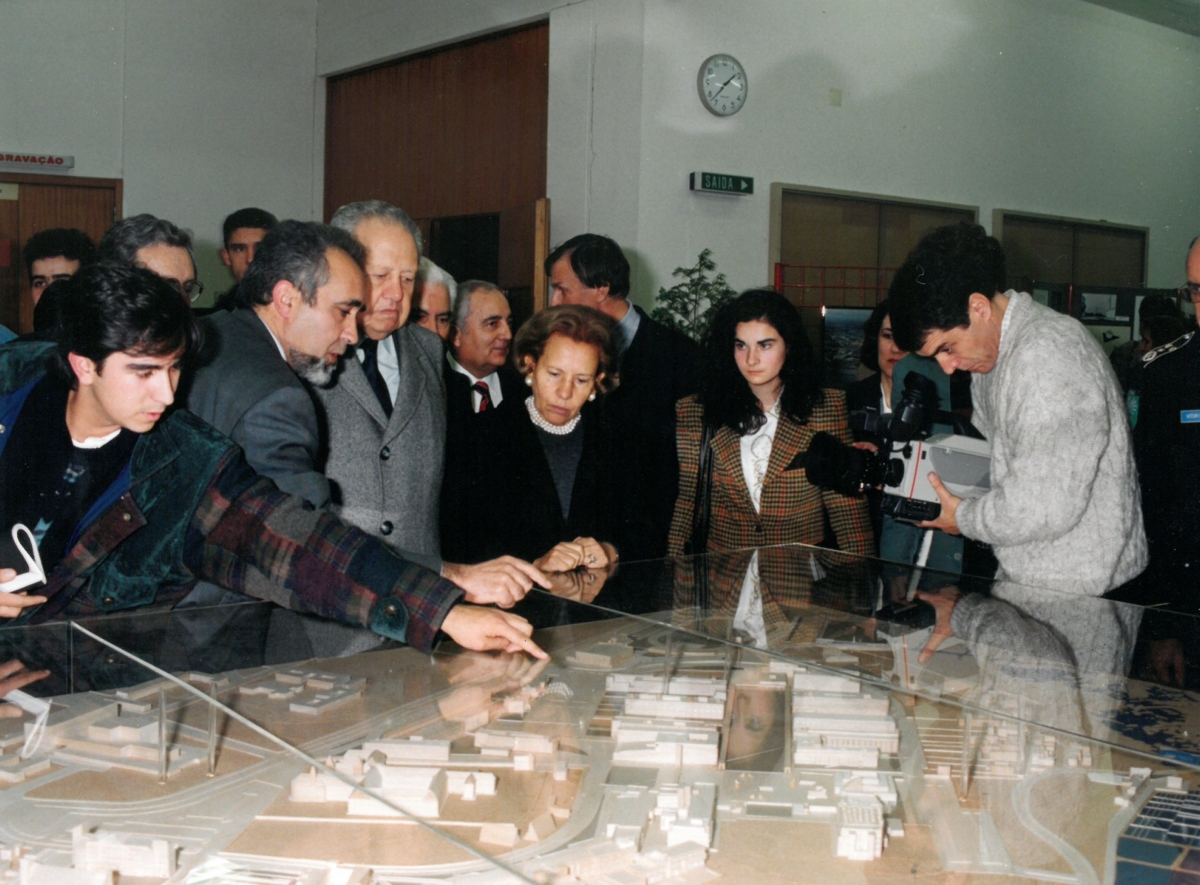Fotografia 19 - Visita Presidente da República Mário Soares à UA no 20º Aniversário da Universidade,1994
