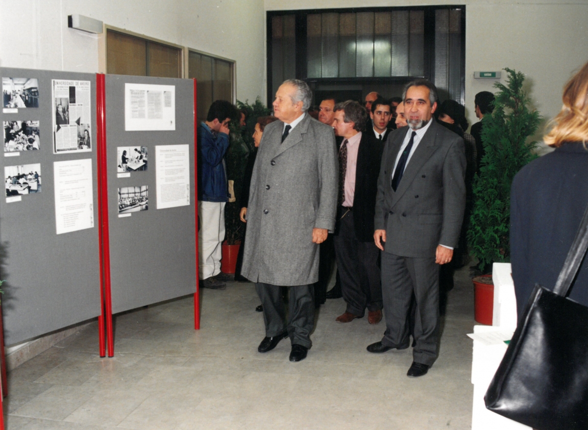 Fotografia 8 - Visita Presidente da República Mário Soares à UA no 20º Aniversário da Universidade,1994