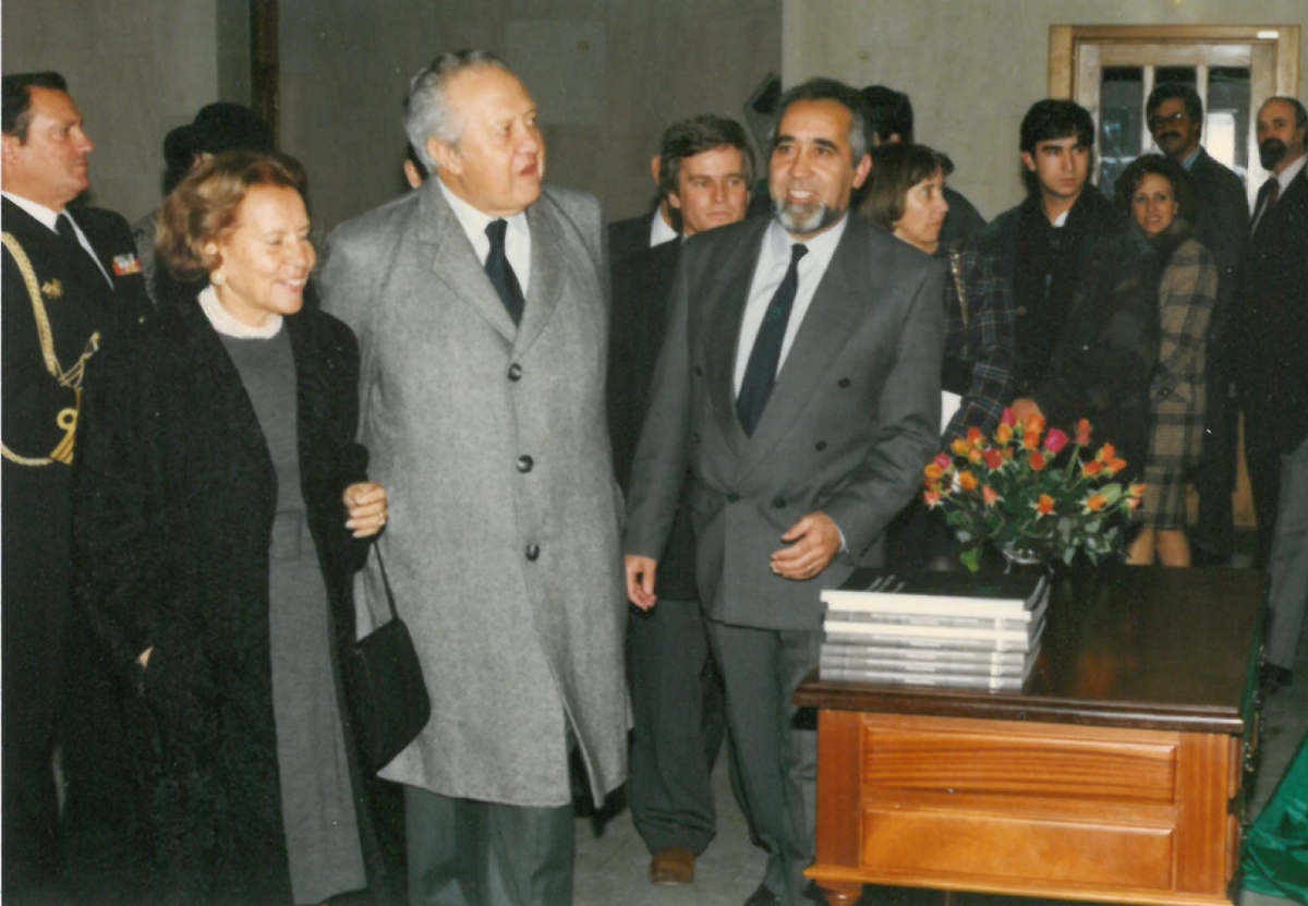 Fotografia 14 - Visita Presidente da República Mário Soares à UA no 20º Aniversário da Universidade,1994