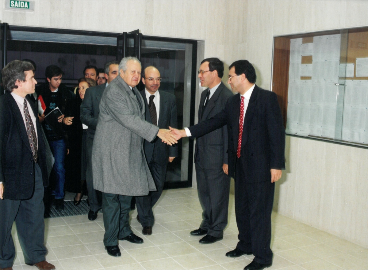 Fotografia 5 - Visita Presidente da República Mário Soares à UA no 20º Aniversário da Universidade,1994