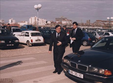 FT-EP-2-65 1998-Visita do Primeiro Ministro Eng António Guterres ao CCC de Aveiro Conferência Cidades Digitais 10 Fevereiro