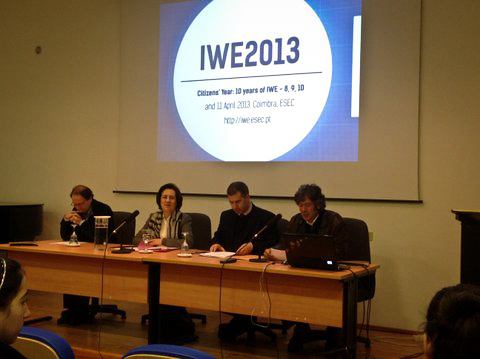 2013, abril,  sessão de abertura seminário sexualidade, género e educação, IWE2013, ESE Coimbra